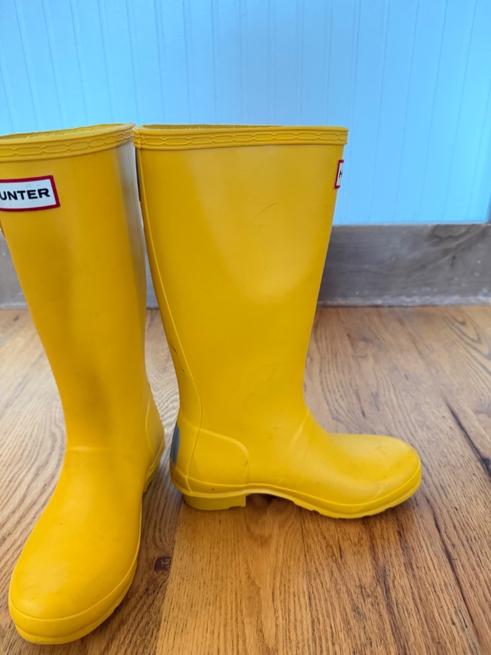 Hunter Original Kids' Classic Rain Boot in Yellow (Little Kid/Big Kid Size US 1) - Picture 6 of 11